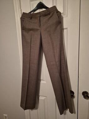 Club Monaco Beige Diane Wide Leg Dress Trousers